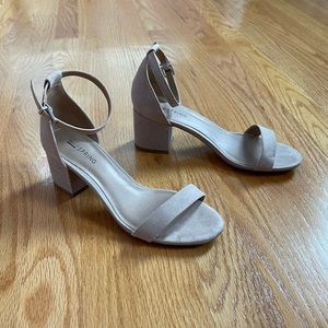 Call It Spring Suede Sandals - Beige